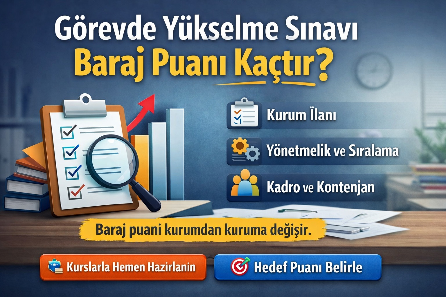 Görevde Yükselme Sınavı Baraj Puanı Kaçtır?